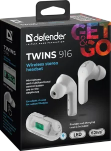 Defender - Vezeték nélküli sztereó headset Twins 916
