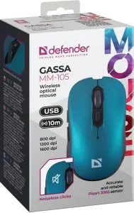 Defender - Vezeték nélküli optikai egér Gassa MM-105