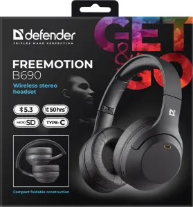 Defender - Vezeték nélküli sztereó headset FreeMotion B690