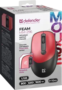 Defender - Vezeték nélküli optikai egér Feam MM-296