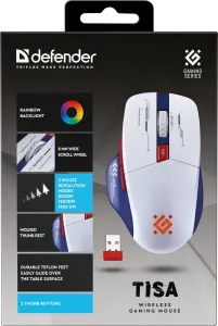 Defender - Vezeték nélküli gamer egér Tisa GM-126