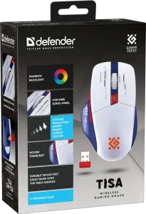 Defender - Vezeték nélküli gamer egér Tisa GM-126