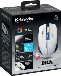 Defender - Vezeték nélküli gamer egér Dila MM-282