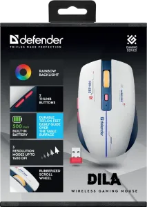 Defender - Vezeték nélküli gamer egér Dila MM-282