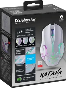 Defender - Vezeték nélküli gamer egér Katana GM-511