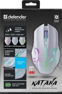 Defender - Vezeték nélküli gamer egér Katana GM-511