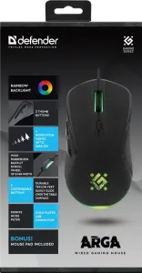 Defender - Vezetékes gamer egér Arga GM-049