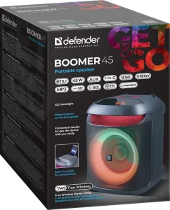 Defender - Hordozható hangszóró Boomer 45