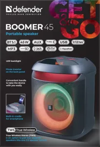 Defender - Hordozható hangszóró Boomer 45