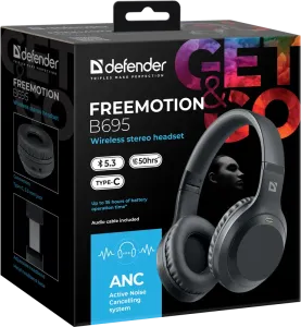 Defender - Vezeték nélküli sztereó headset FreeMotion B695