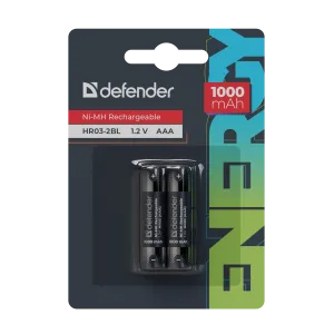 Defender - Újratölthető elem HR03-2BL 1000 mAh