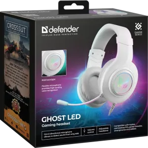 Defender - Gamer fejhallgató Ghost LED