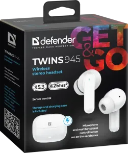 Defender - Vezeték nélküli sztereó headset Twins 945