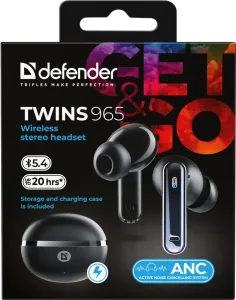 Defender - Vezeték nélküli sztereó headset Twins 965
