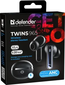 Defender - Vezeték nélküli sztereó headset Twins 965