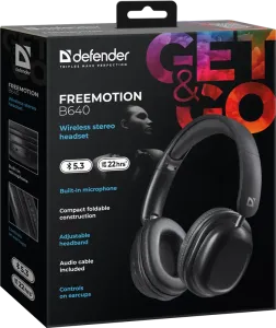 Defender - Vezeték nélküli sztereó headset FreeMotion B640