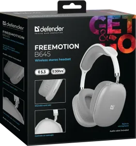 Defender - Vezeték nélküli sztereó headset FreeMotion B645