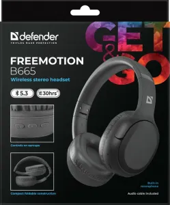 Defender - Vezeték nélküli sztereó headset FreeMotion B665