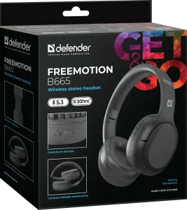 Defender - Vezeték nélküli sztereó headset FreeMotion B665