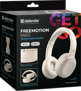 Defender - Vezeték nélküli sztereó headset FreeMotion B665