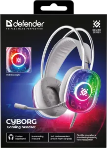 Defender - Gamer fejhallgató Cyborg