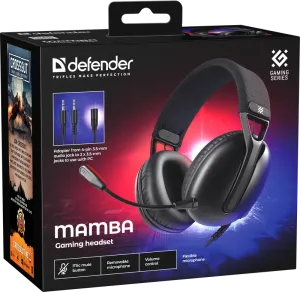 Defender - Gamer fejhallgató Mamba