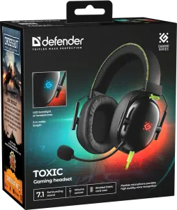 Defender - Gamer fejhallgató Toxic