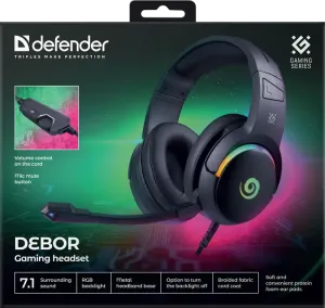 Defender - Gamer fejhallgató Debor
