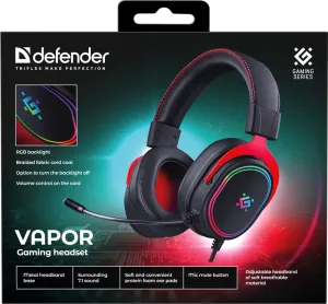 Defender - Gamer fejhallgató Vapor