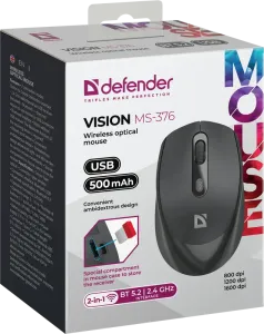 Defender - Vezeték nélküli optikai egér Vision MS-376