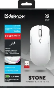 Defender - Vezeték nélküli gamer egér Stone GM-551