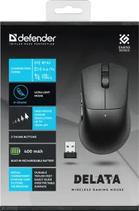 Defender - Vezeték nélküli gamer egér Delata GM-082