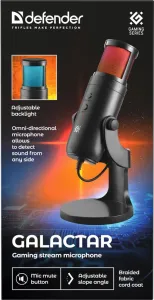Defender - Gaming stream mikrofon Galactar GMC 250
