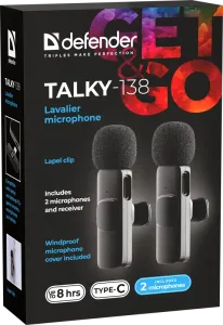 Defender - Csíptetős mikrofonok Talky-138