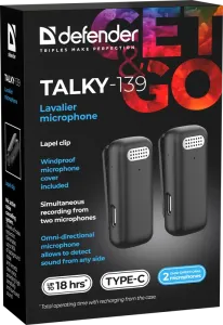 Defender - Csíptetős mikrofonok Talky-139