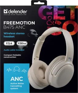 Defender - Vezeték nélküli sztereó headset FreeMotion B475