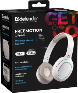Defender - Vezeték nélküli sztereó headset FreeMotion B444