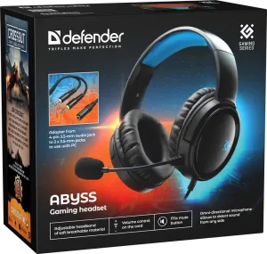 Defender - Gamer fejhallgató Abyss
