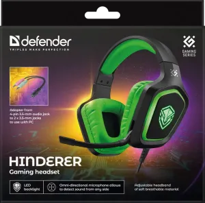 Defender - Gamer fejhallgató Hinderer