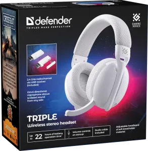 Defender - Vezeték nélküli sztereó headset Triple