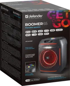 Defender - Hordozható hangszóró Boomer 65