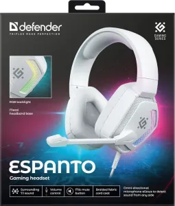 Defender - Gamer fejhallgató Espanto
