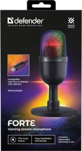 Defender - Gaming stream mikrofon Forte GMC 350