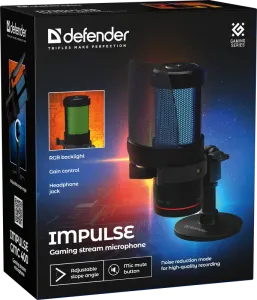 Defender - Gaming stream mikrofon Impulse GMC 400