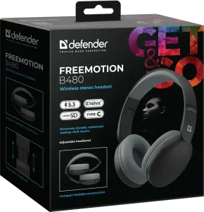 Defender - Vezeték nélküli sztereó headset FreeMotion B480