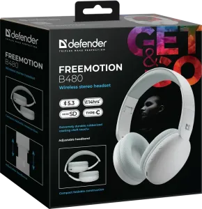 Defender - Vezeték nélküli sztereó headset FreeMotion B480