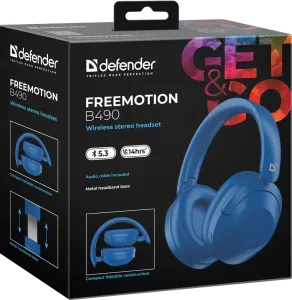 Defender - Vezeték nélküli sztereó headset FreeMotion B490