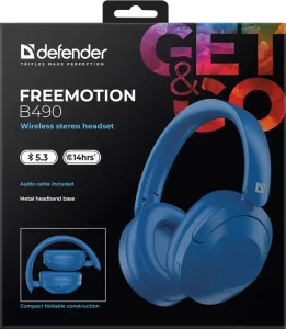 Defender - Vezeték nélküli sztereó headset FreeMotion B490