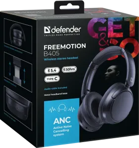 Defender - Vezeték nélküli sztereó headset FreeMotion B405
