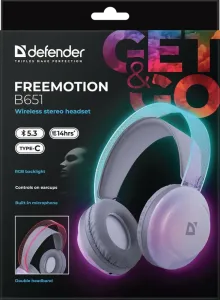 Defender - Vezeték nélküli sztereó headset FreeMotion B651